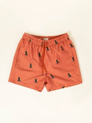 NOKIE GODZILLA RED MEN'S SWIMSUIT