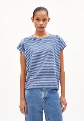 ONELIAA LOVELY STRIPES T-SHIRT | dynamo blue-oatmilk