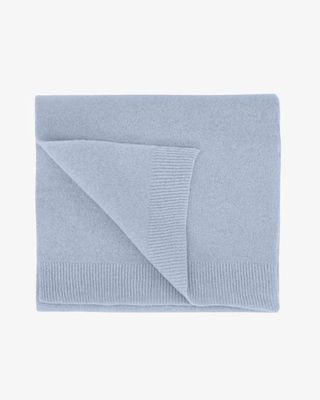 Merino Wool Scarf - Polar Blue