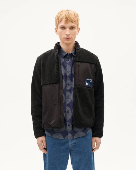 Black fleecee Mitchel jacket
