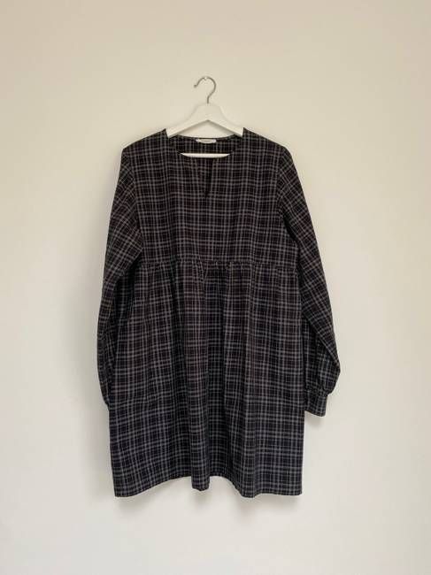 Eloise-Cay Dress in Black & White Check Size S Preloved