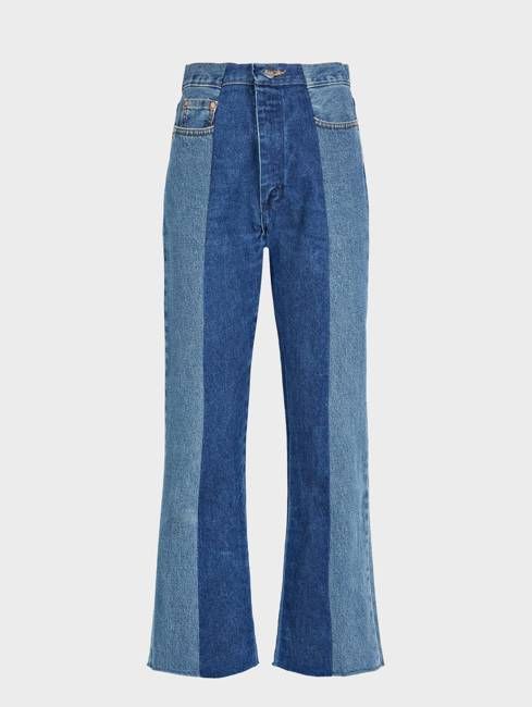 Flare Jean Mid/Dark Blue