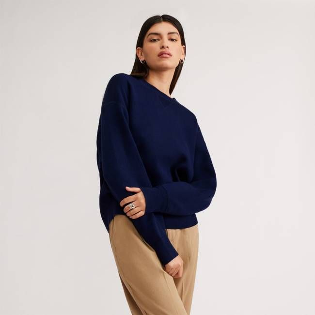 The Cotton-Merino Sweatshirt | Bright Navy
