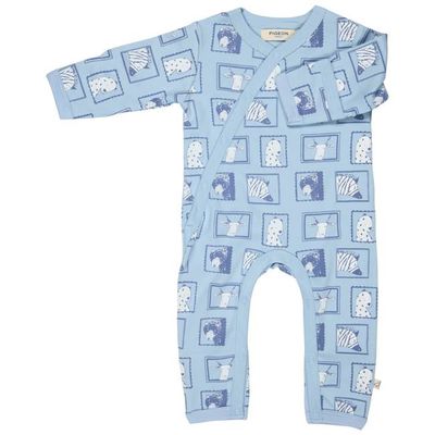 Kimono Romper - Portraits On Blue