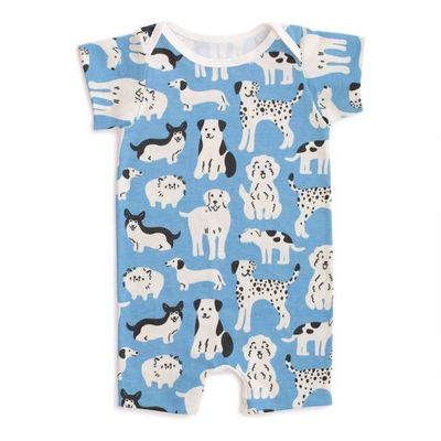 Summer Romper - Dog Parade Blue