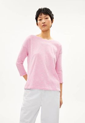 SIANAA LOVELY STRIPES | raspberry pink-oatmilk