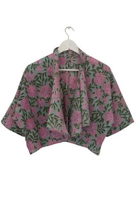 NEW! Block Print Waterfall Bolero No.108