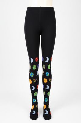 Cozmos Adult Tights – Organic Cotton Space Design | Slugs & Snails