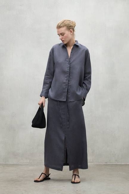 DARK GREY LARA SKIRT