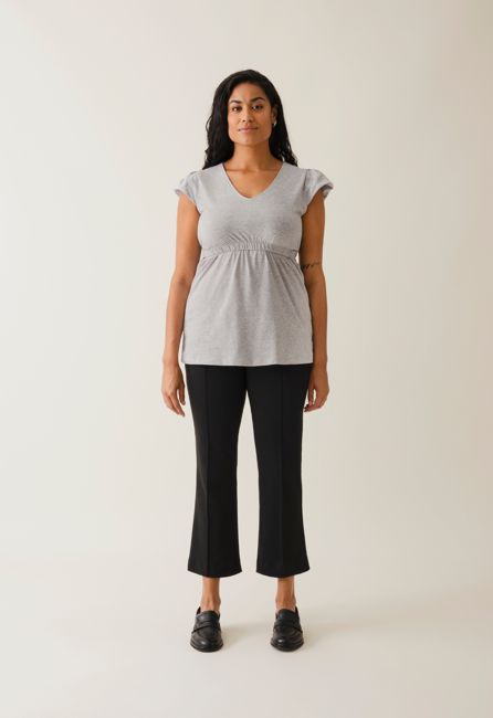 Boob Designs The Shirt Frill – Elegant breastfeeding top in organic cotton