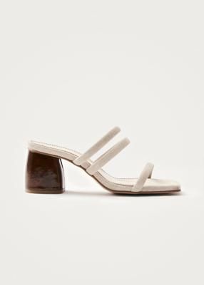 Indiana Stone Beige Leather Sandals