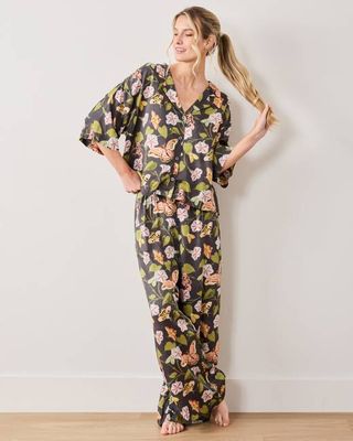 Midnight Flutter - Original Fit Tall Eco Satin Wildest Dreams Set - Slate