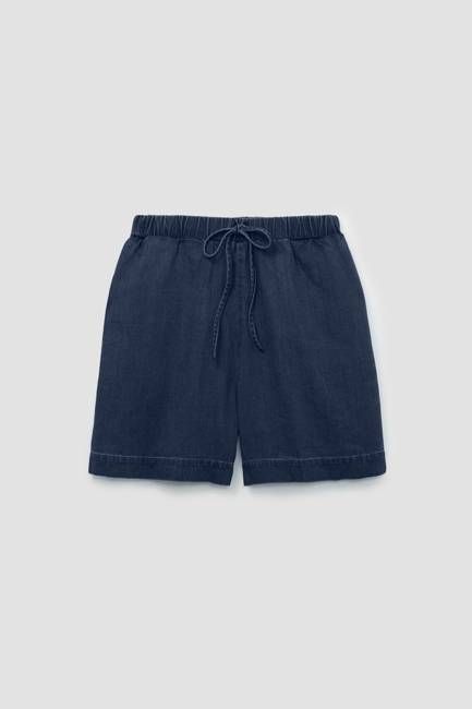 Paola-Leigh Organic Cotton Denim Shorts in Indigo