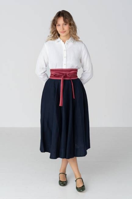 Ribbon – Adjustable Linen Waist Wrap