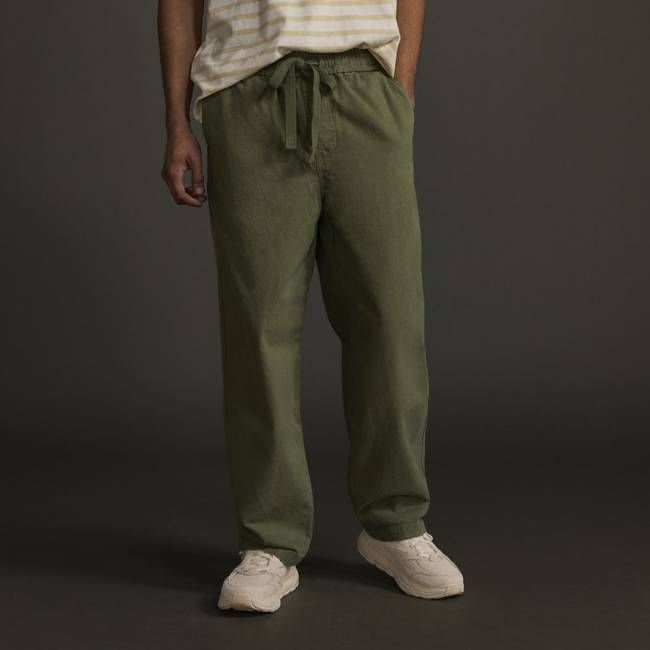 The Canvas Organic Cotton Drawstring Pant | Forest Green