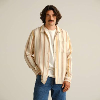 DEDICATED - Shirt Edsta Stripe Off-White