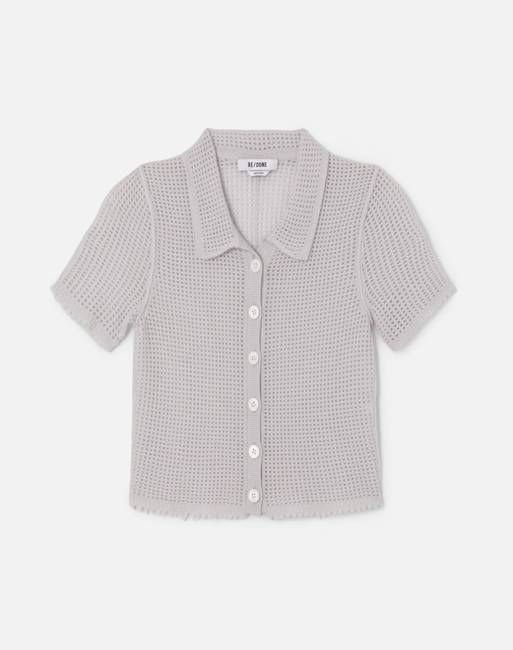 Amelia Cashmere Polo - Mist