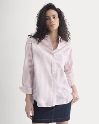 Everyday Oxford Shirt | Bone/Heather Rose