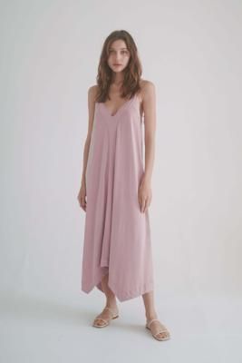 ROSE CUPRO MIDI DRESS