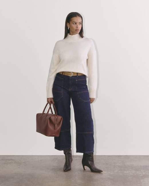 The Way-High® Gardener Cropped Jean | Deep Rinse