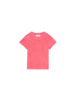 Archive Kids Towelling T-shirt—lotus pink