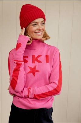 ROBERT MACKIE Rona Rib Knit Hat | Red