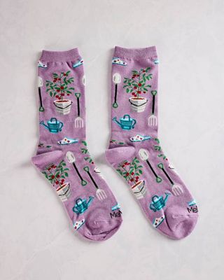 Lilac - Growing Garden Crew Socks - Infinity Classics