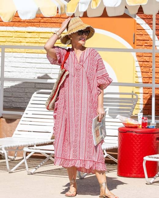 PF + Pencil & Paper Co. Red Paisley - Harbor Caftan - Crimson
