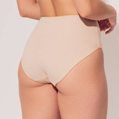 Organic Cotton Culotte Brief - Almond