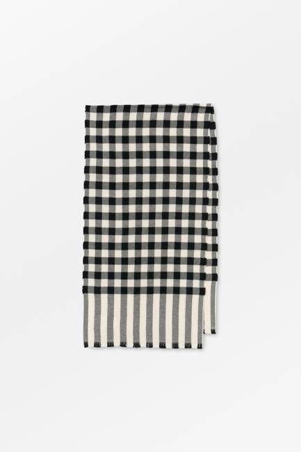 Nadelle scarf - Black/Beige check