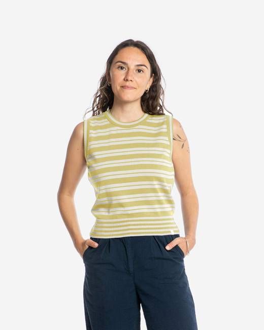 Cotton Knit Top vanilla/bone