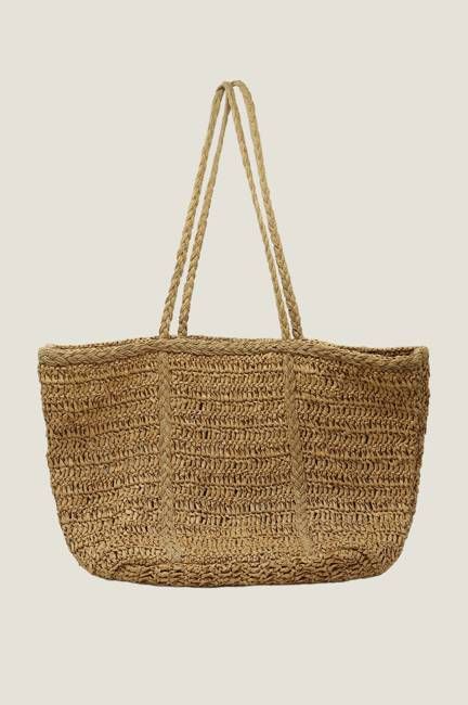 Raffia Holdall Bag | Tan