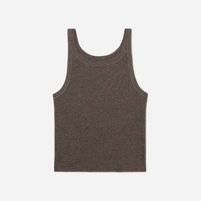 The Pima Micro-Rib Short Tank | Heathered Fatigue