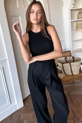 Essential Pleated Pant - Black