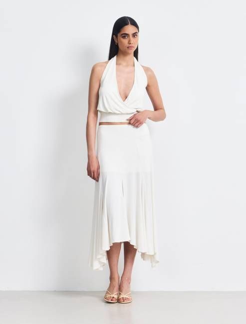 Elara Skirt In Chalk