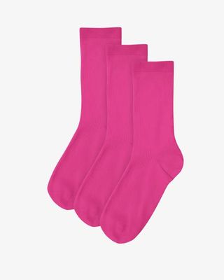 Women Classic Organic Sock - Bubblegum Pink (3-Pack)
