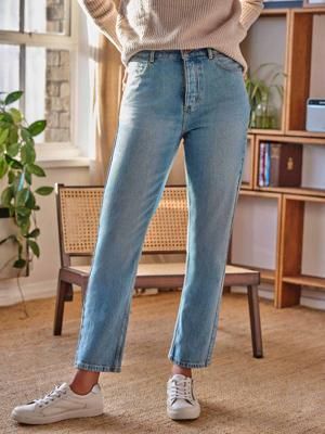 Kate Jason Jeans Womens 33X30 Black Denim Straight Leg Thigh Fade Cotton