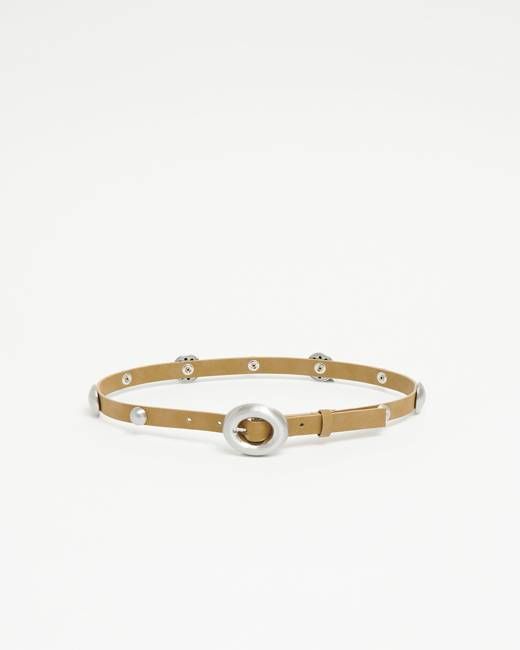 Jagger Dome Belt Sepia