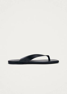 Ola Black Leather Sandals