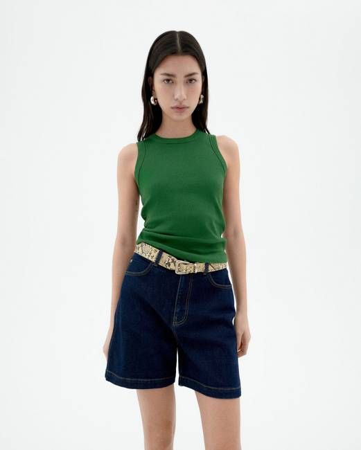 Green Juliette tank top