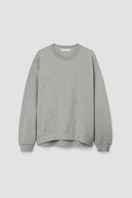 Hattie Organic Cotton Felpe Sweatshirt in Grey Marl
