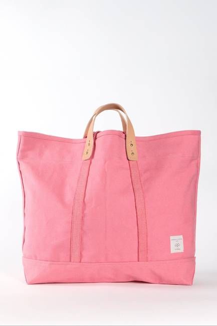 Large Canvas Tote in Flamingo