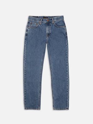 Gritty Jackson Morning Mist straight-leg jeans | Nudie Jeans