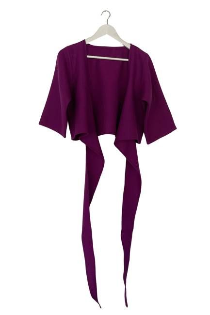 NEW! Wool Wrap Top Purple
