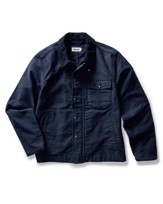 The Deck Jacket in Dark Navy Bedford Cord