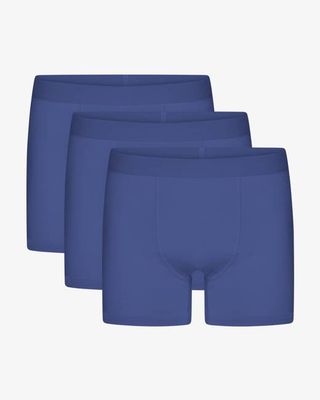 Organic Boxer Briefs 3 Pack - Marine Blue