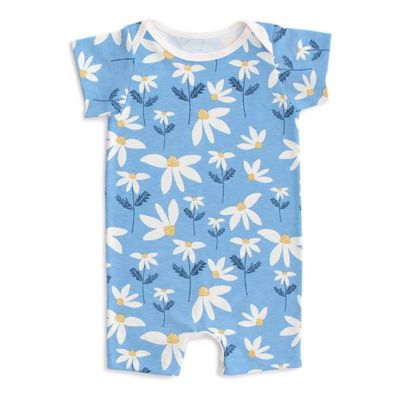 Summer Romper - Daisies Blue