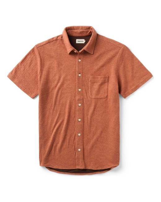 The Short Sleeve California in Heather Driftwood Double Knit