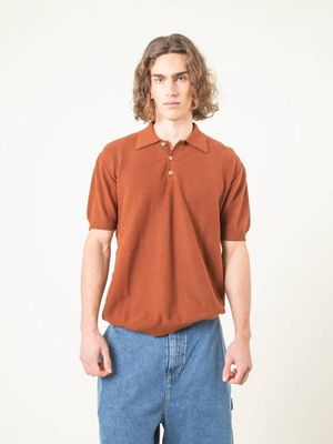 POLO SAZA MARRON TIERRA