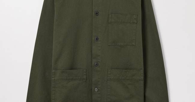 Khaki Green Overshirt | Organic Cotton Fine Twill | Asket